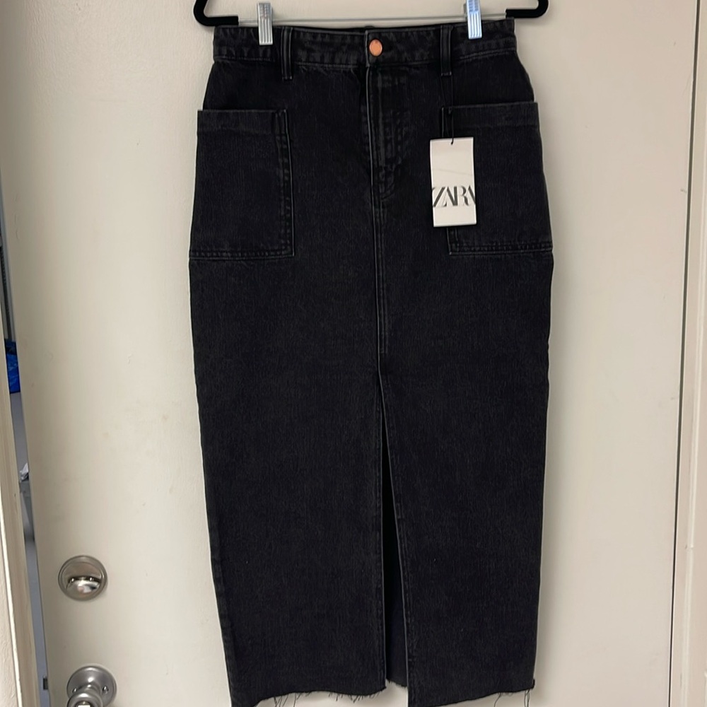 Zara Midi Denim Skirt